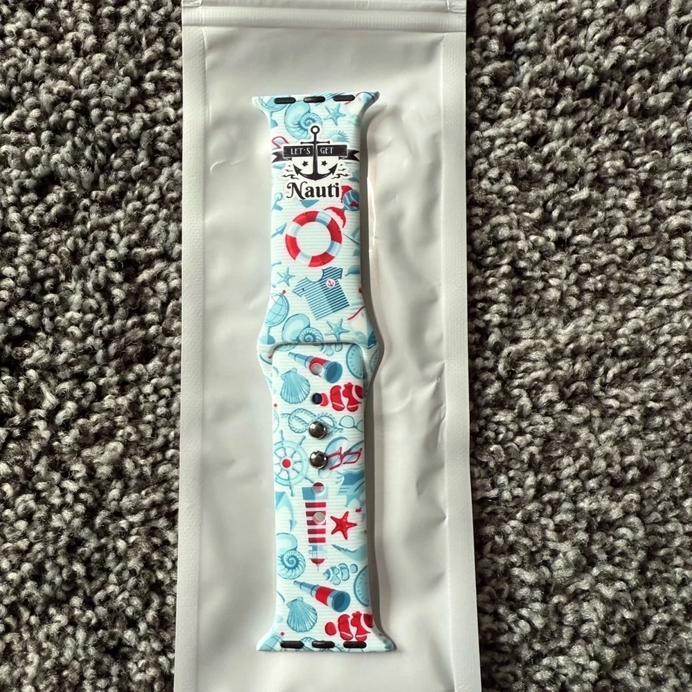 NEW nautical print watch band for apple watch